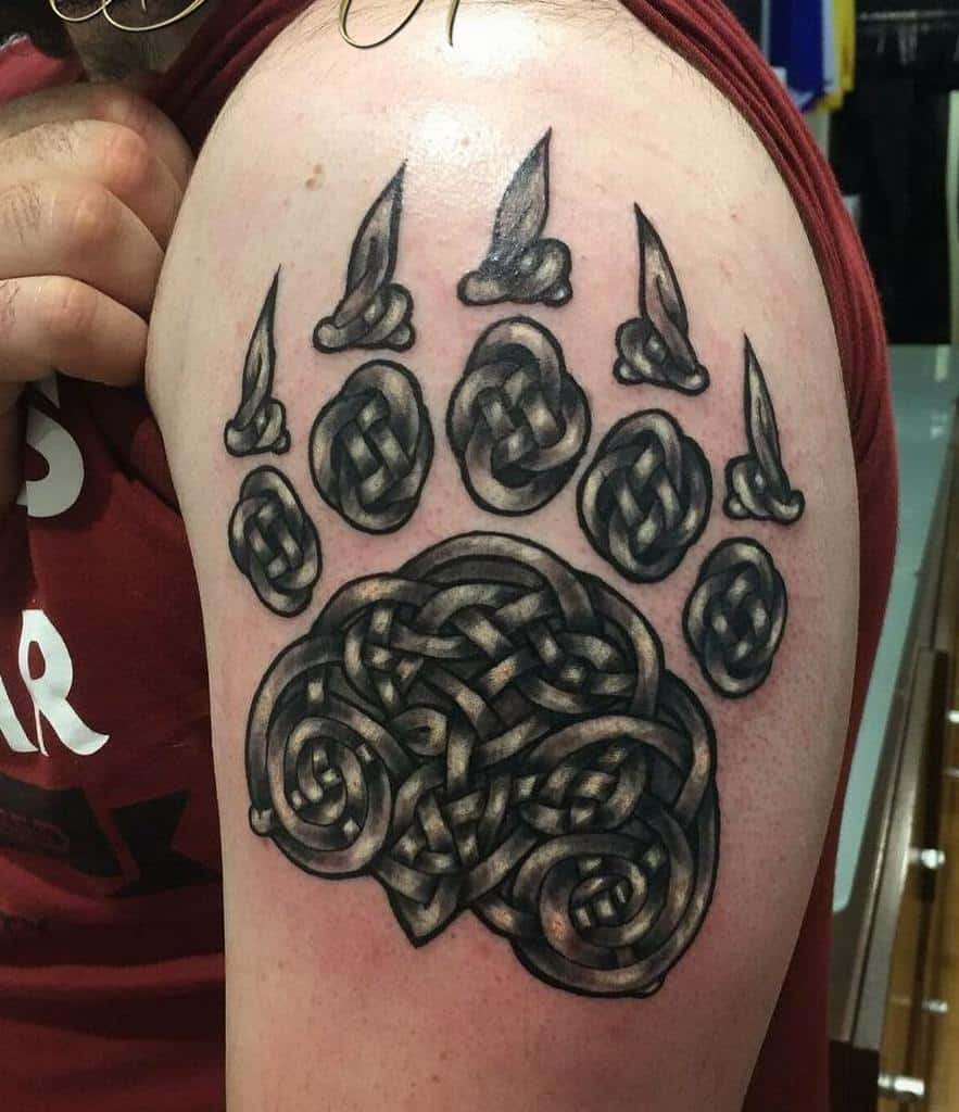Paw Tribal Bear Tattoo davythompson