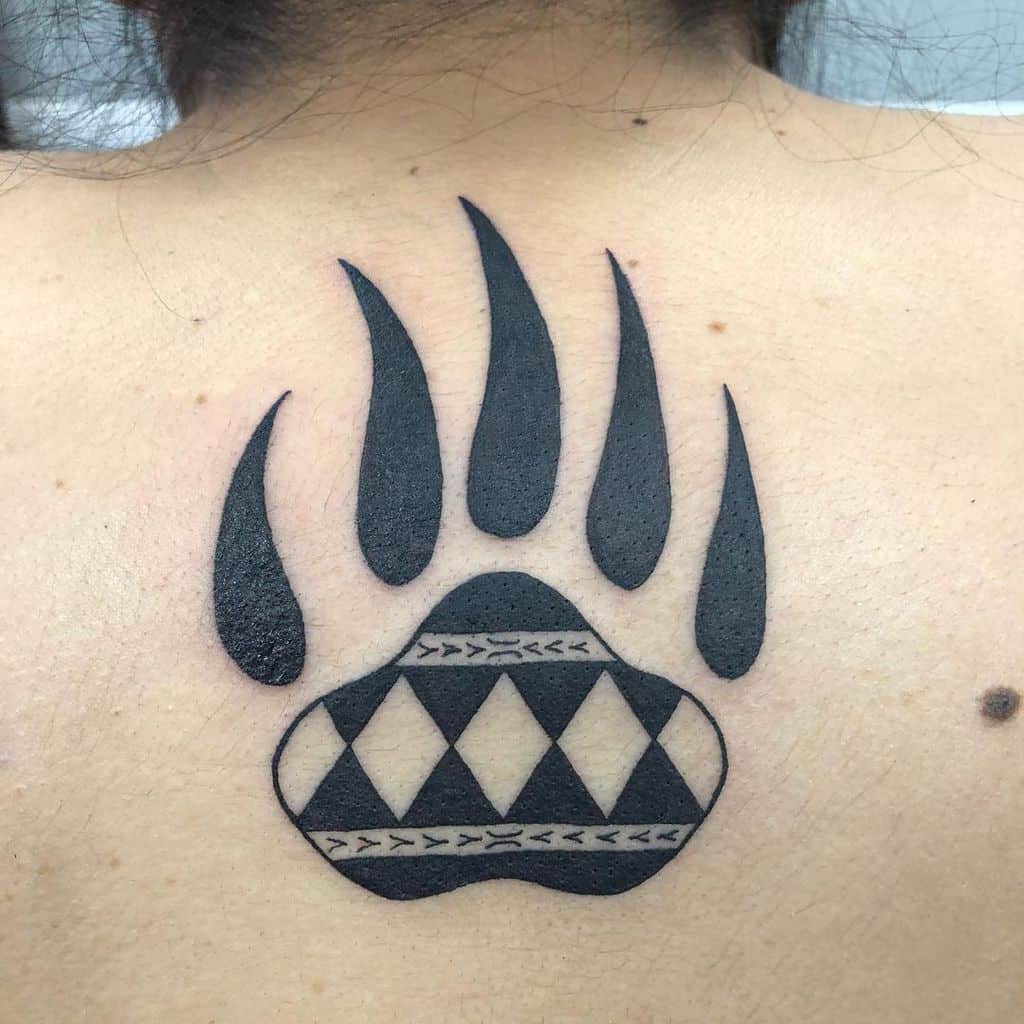 Paw Tribal Bear Tattoo kingjamesespino