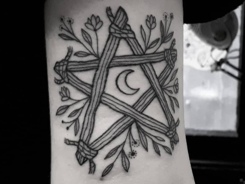 Pentacle Pagan Tattoo