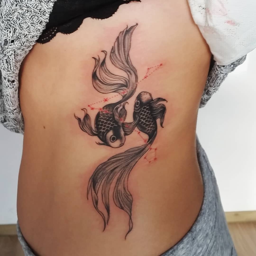 Pisces Fish Tattoo Ideas -gabrielbslg_tattoo