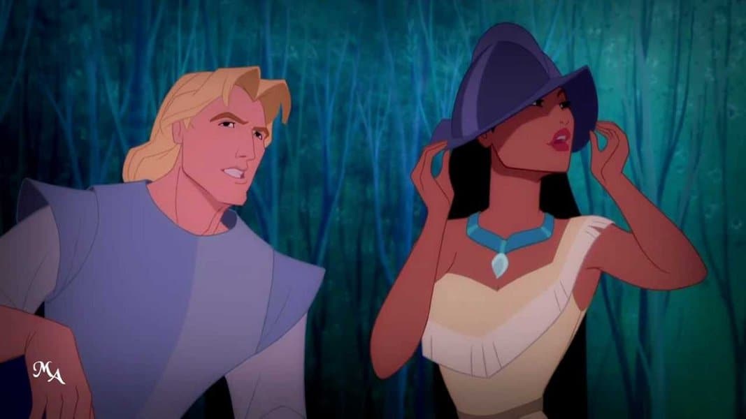 Pocahontas and John Smith