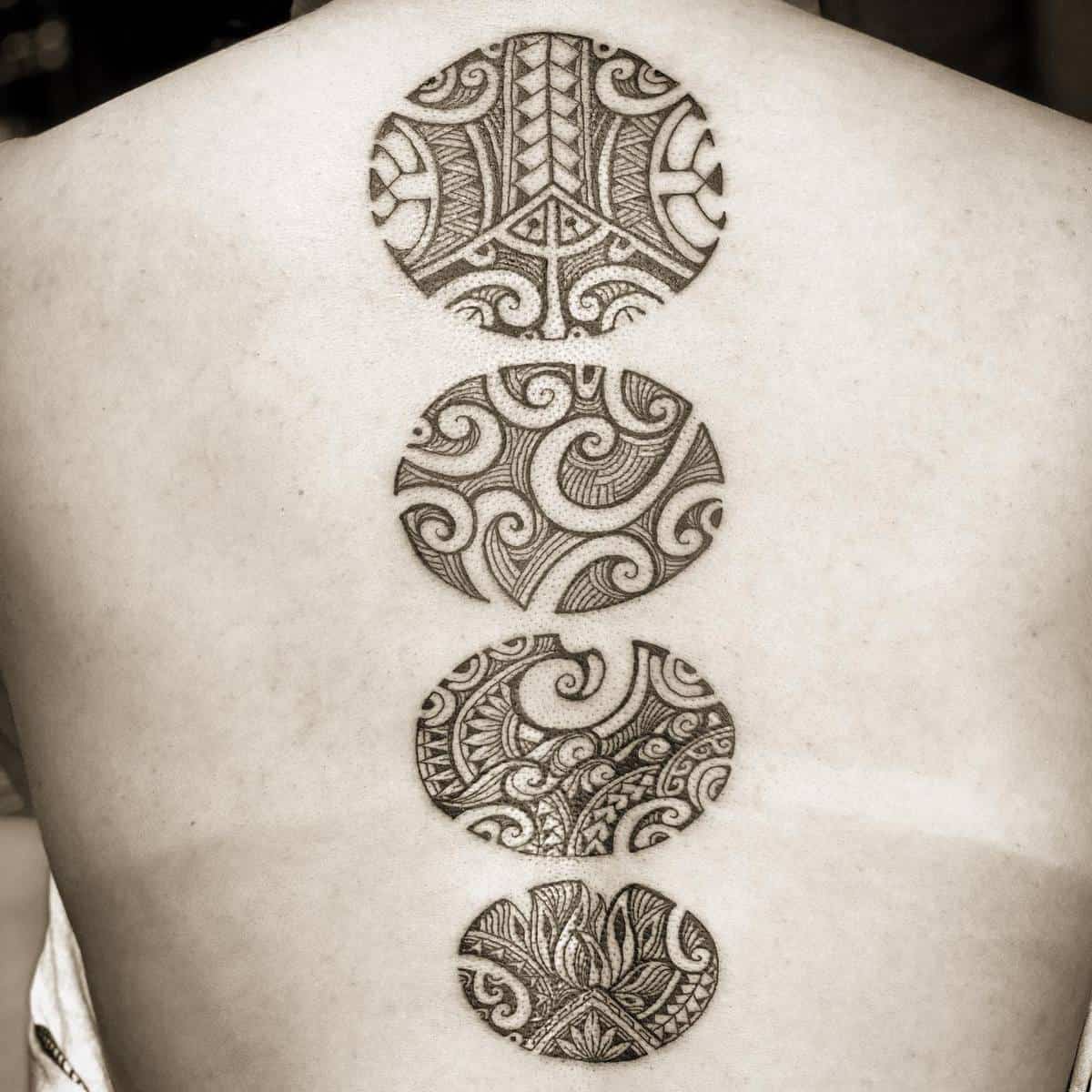 Polynesian Back Tattoo
