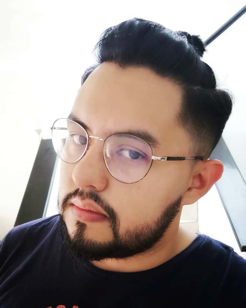 Ponytail for Men with Pompadour