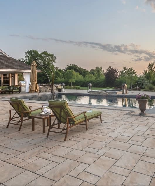 large pool deck pavers pool recliners