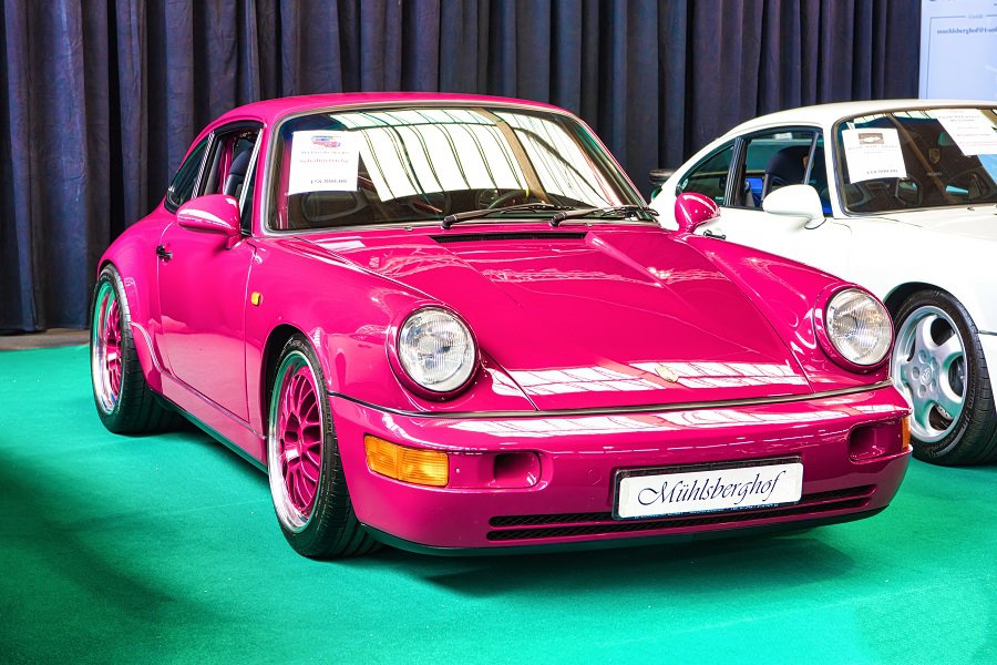 Friedrichshafen,-,May,2019:,Pink,Porsche,911,964,Rs,Carrera