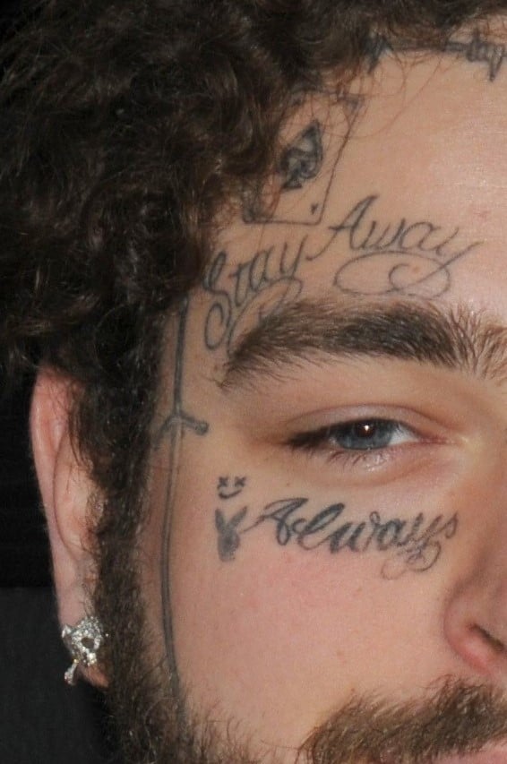 Post Malone Face Right Hand Side Ink