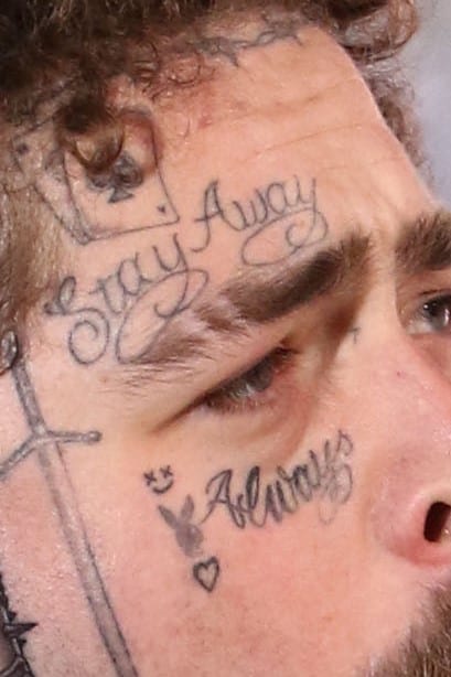 Post Malone Face Right Side Close Up
