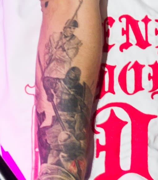 Post Malone Soldier Battle Knight Right Arm