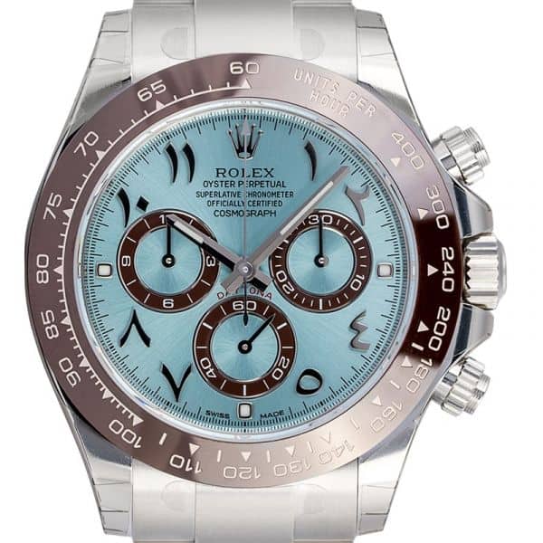 Rolex Daytona Platinum Ice-Blue Arabic Dial