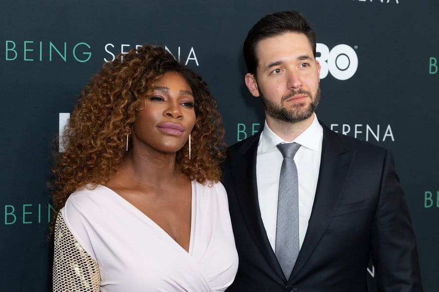 Serena Williams and Alexis Ohanian
