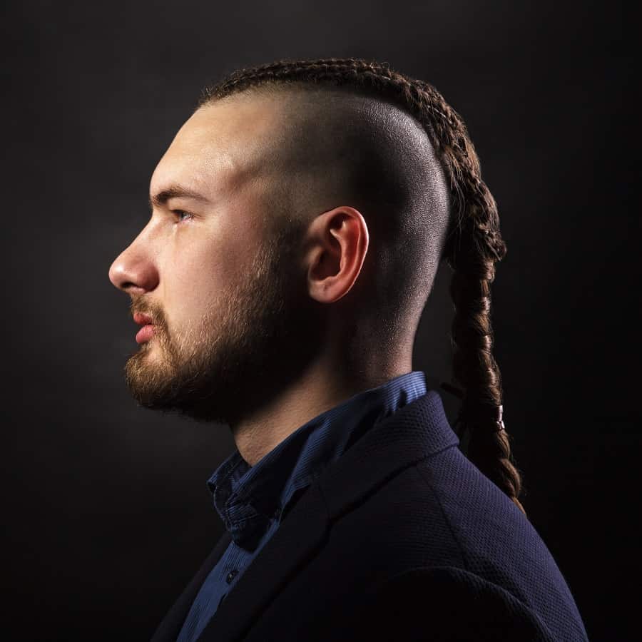 Shaved Sides With Ponytail