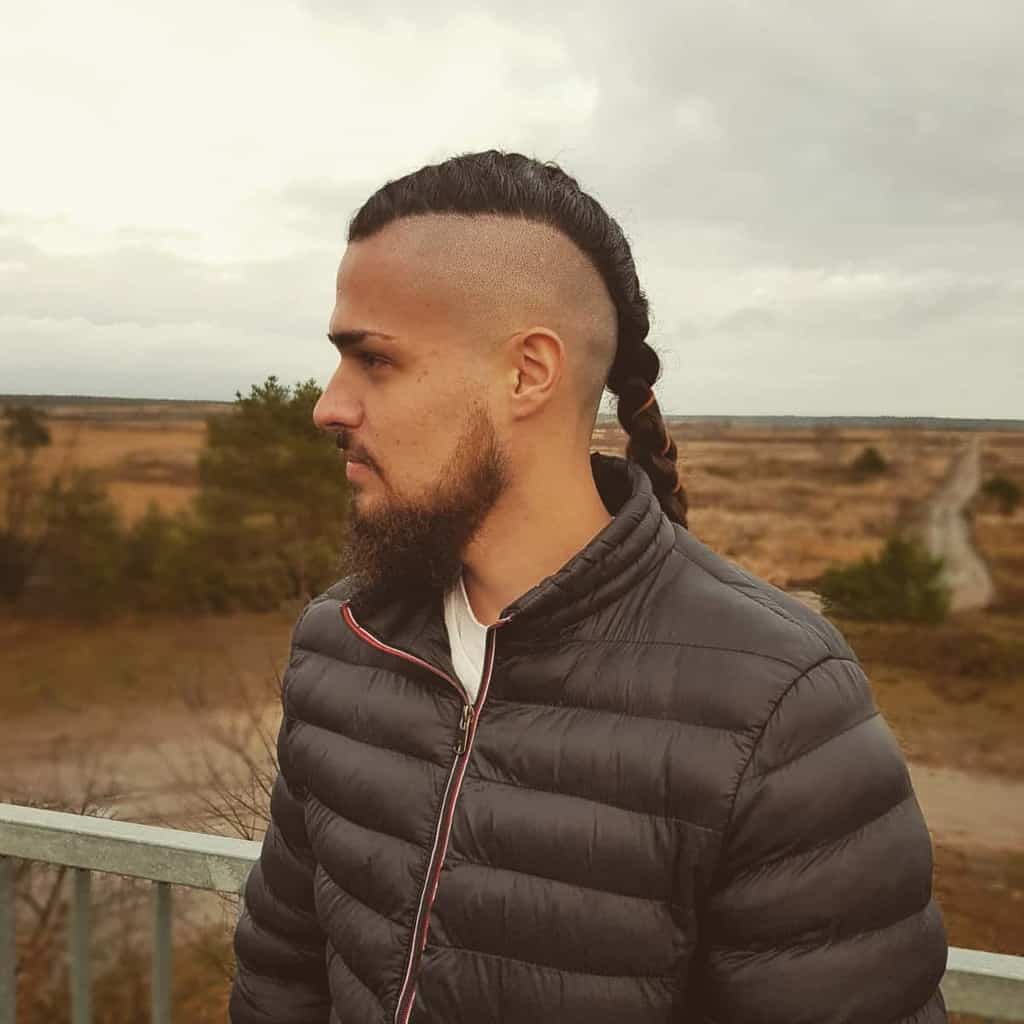 Shaved Sides With Ponytail