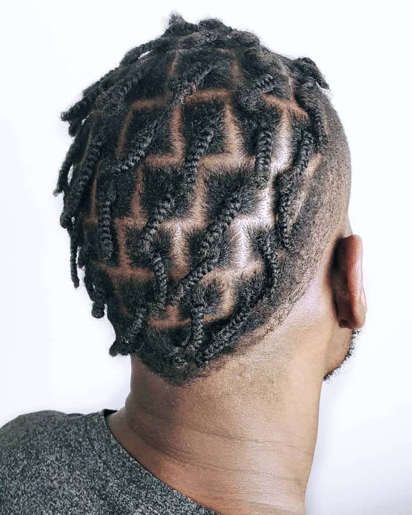 Short Box Braids For Men