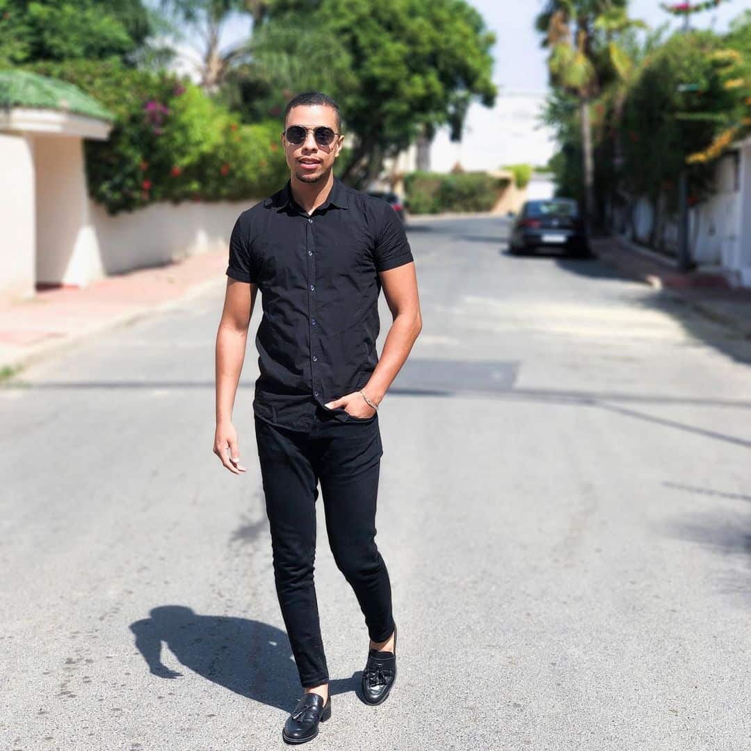 Short Sleeve Office Attire Men -abdo_hidsi