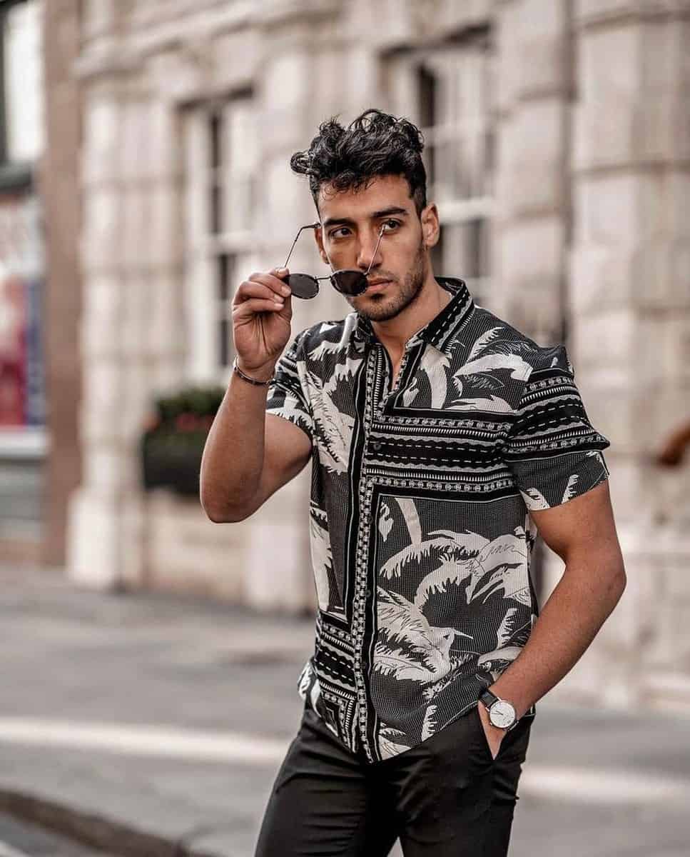 Short Sleeve Office Attire Men -gentleme