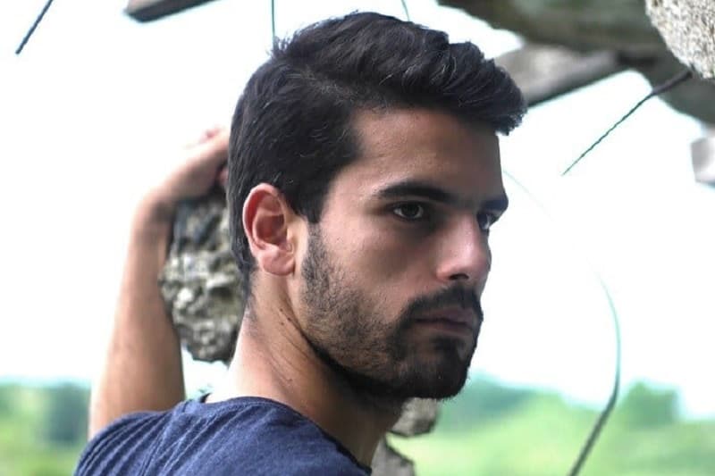 Short hair with beard