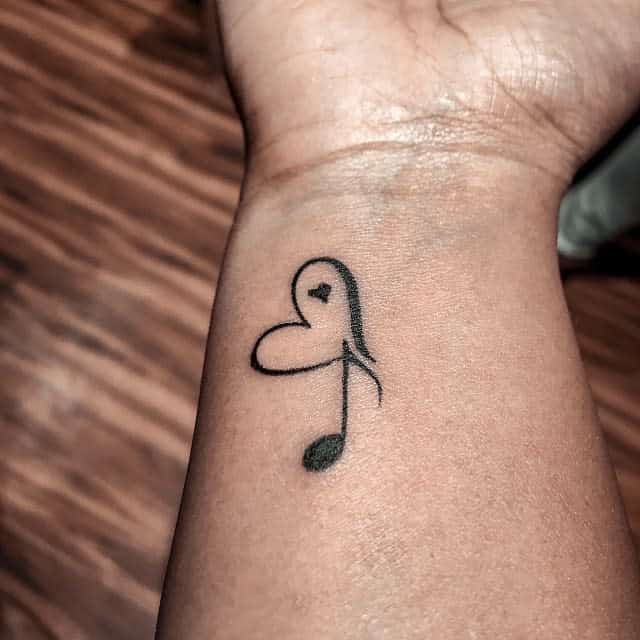 Simple Heart Tattoo for Men ankitparmar9744
