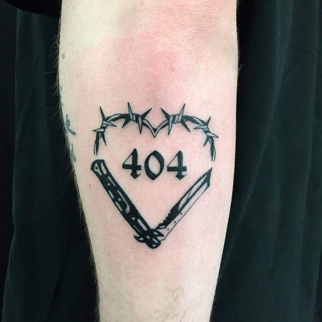 Simple Heart Tattoo for Men oldenglishtattoo