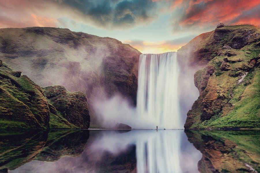 Skogafoss waterfall