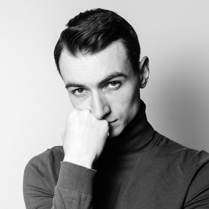 Man With Slicked Back Hair