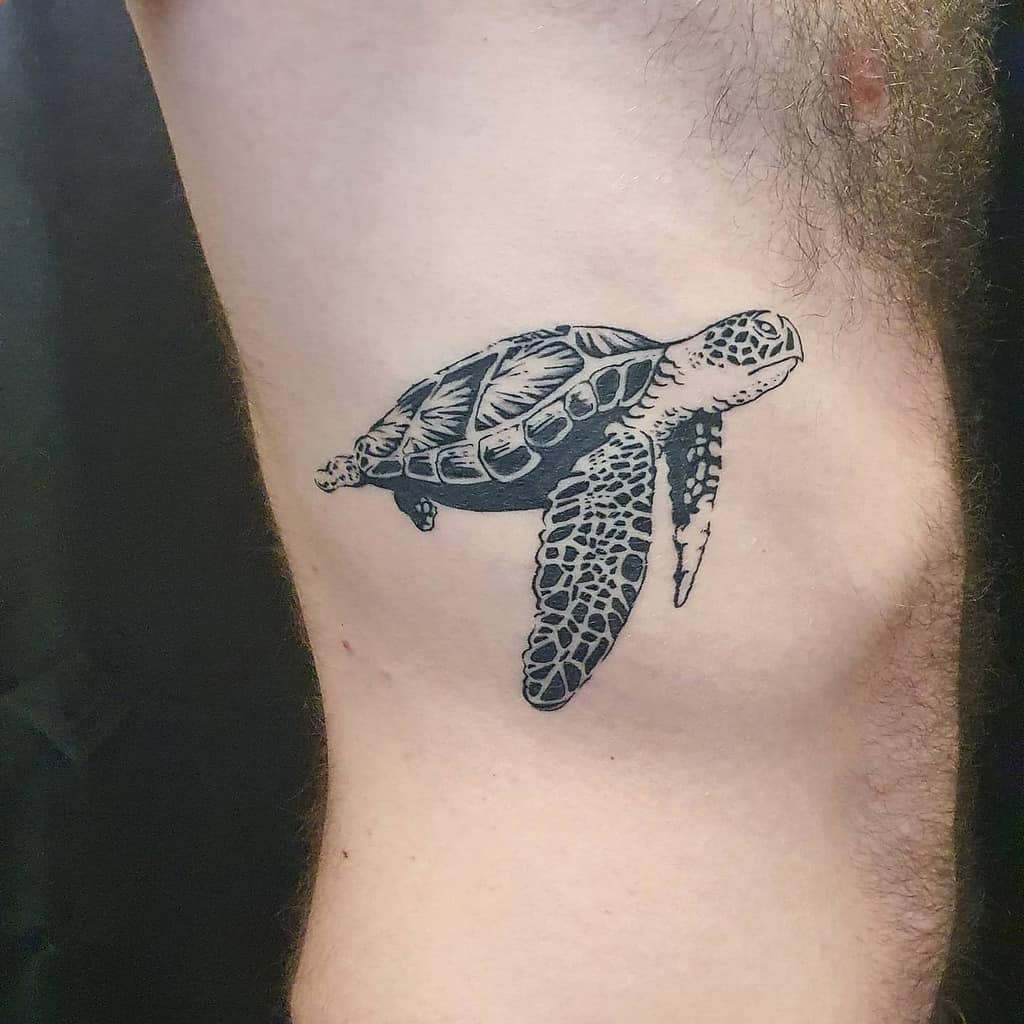 Small Black Turtle Tattoos estellehediger