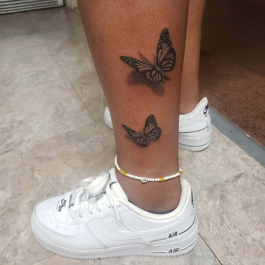 Small Butterfly Ankle Tattoos Moe.tattoos