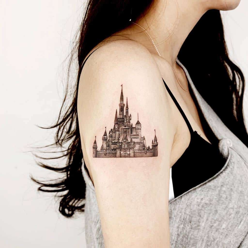 Small Disney Castle Tattoos rudo_tattoo