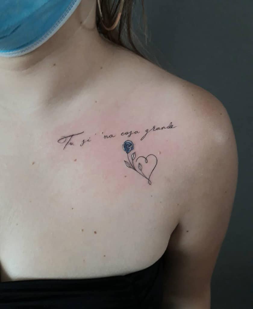 Small Rose Black Tattoos Loris Cassiani