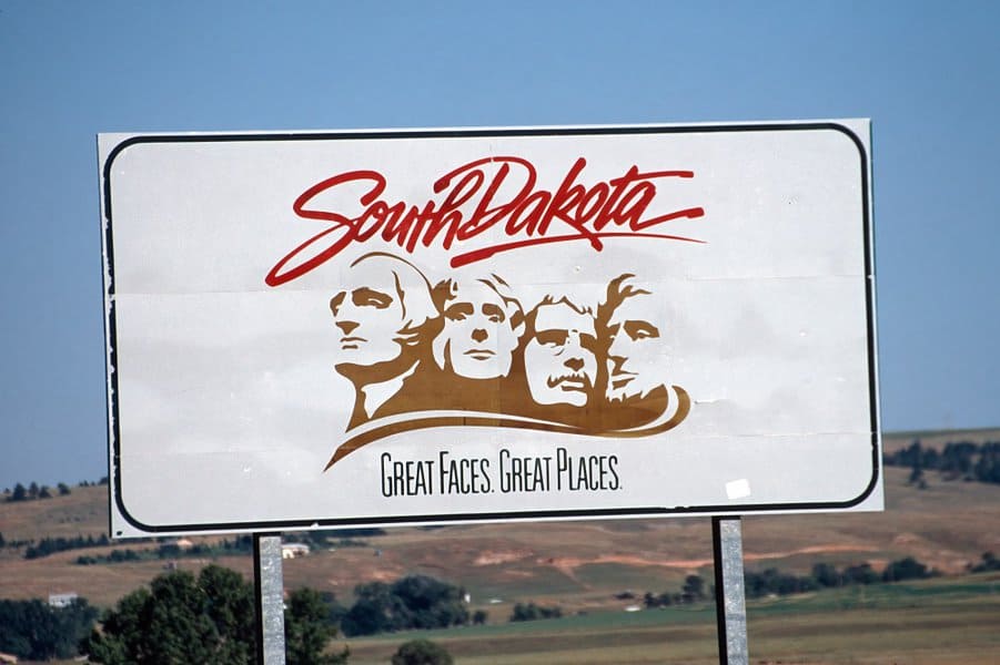 South Dakota Welcome Sign