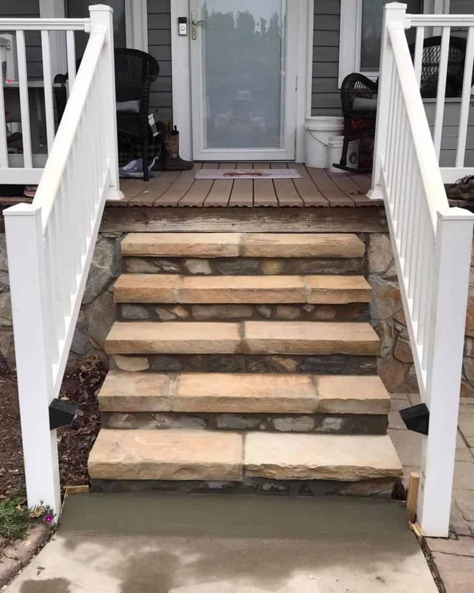 stair paver patio 