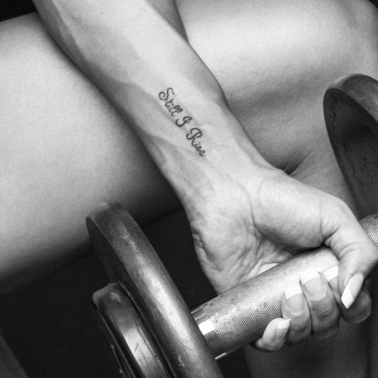Wrist tattoo "Still I Rise" 
