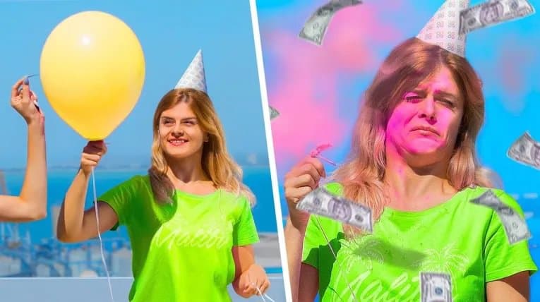 Surprise Balloon Burst