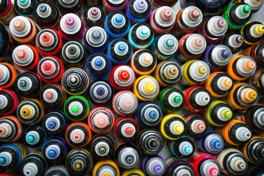 Tattoo Inks From Top View