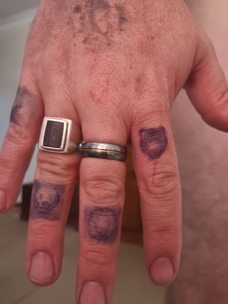 Temporary Hand Tattoos Day 3