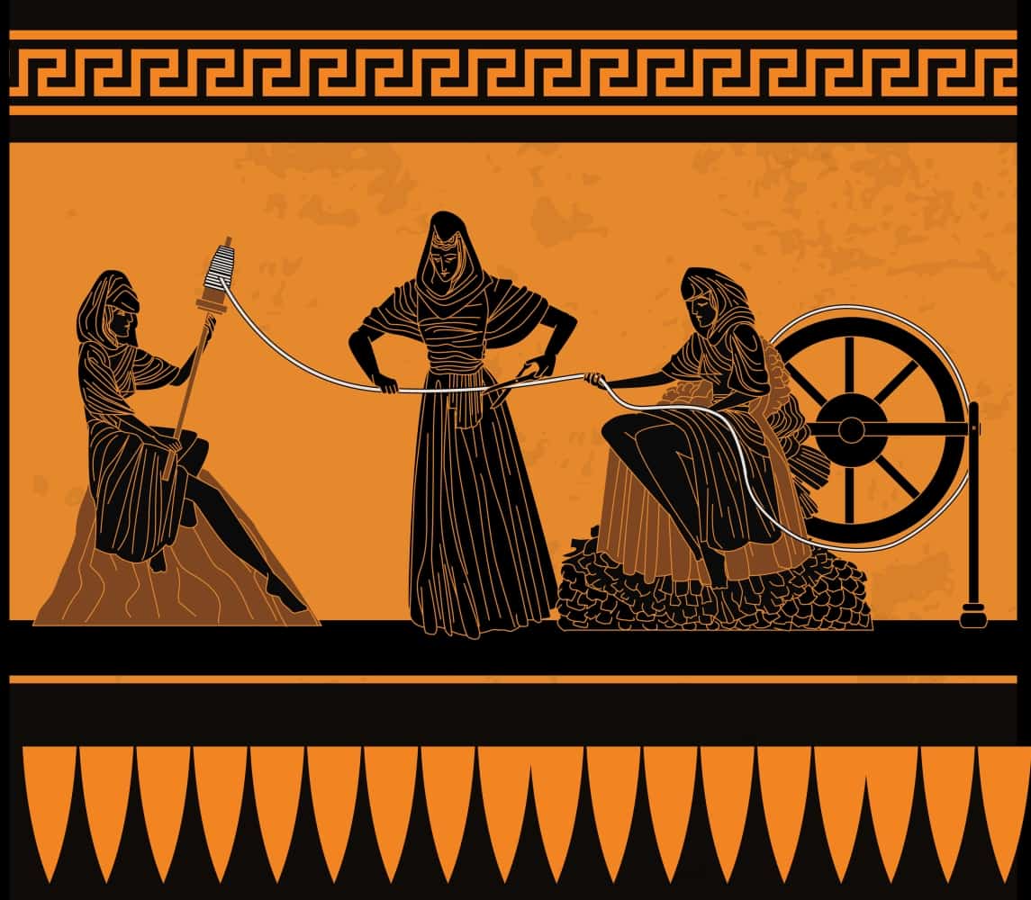 The Fates also known as the Moirai
