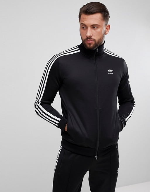 adidas Originals adicolor beckenbauer track jacket in black