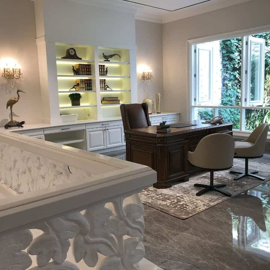 traditional home office study