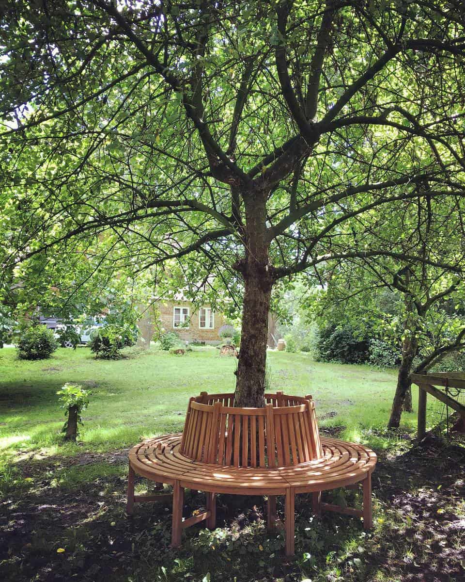 circular tree bench garden bench