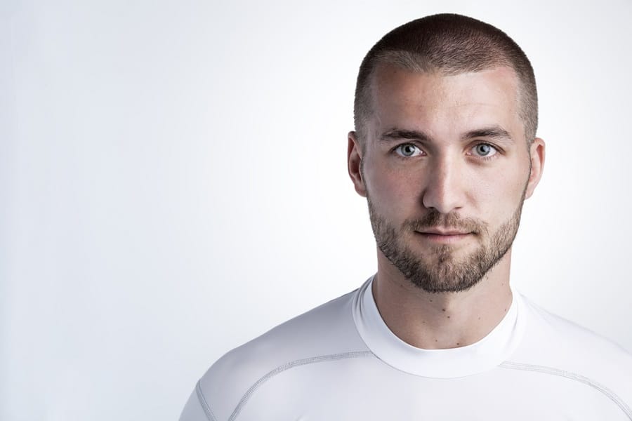 Uniform Buzz Cut Military Hairstyle For Men