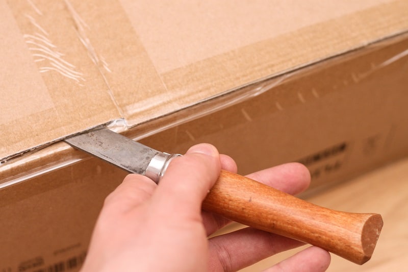 Use-a-Pocket-Knife-to-Open-a-Package