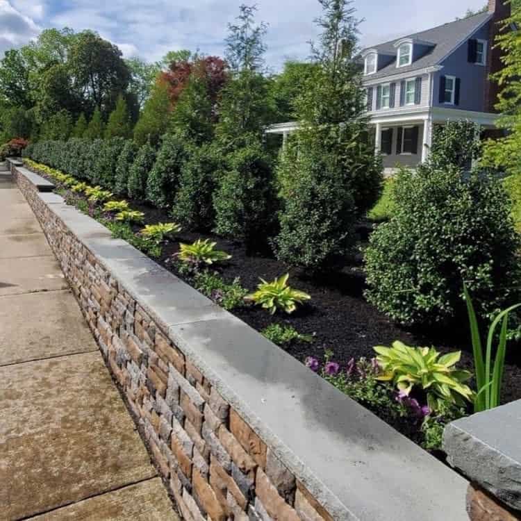 brick paver edging plant box 