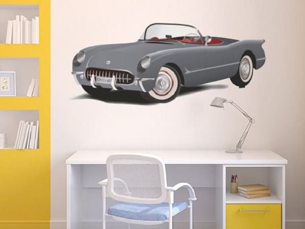 car photo wall decal 