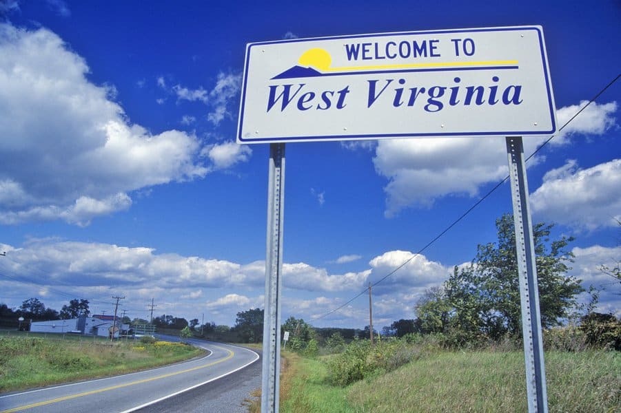 West Virginia Welcome Sign