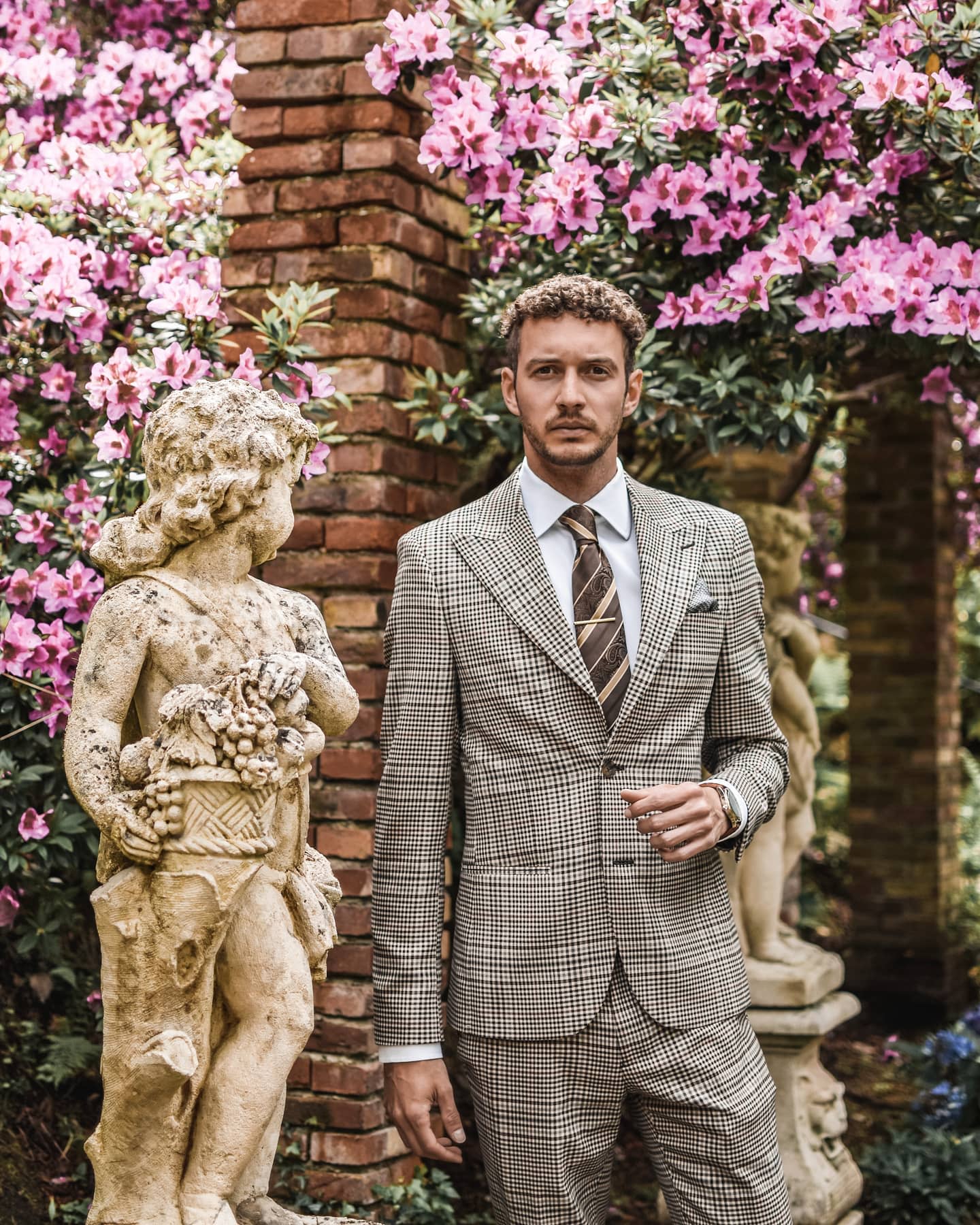 Brown Tie With Grey Suit -the.swiss.gentleman