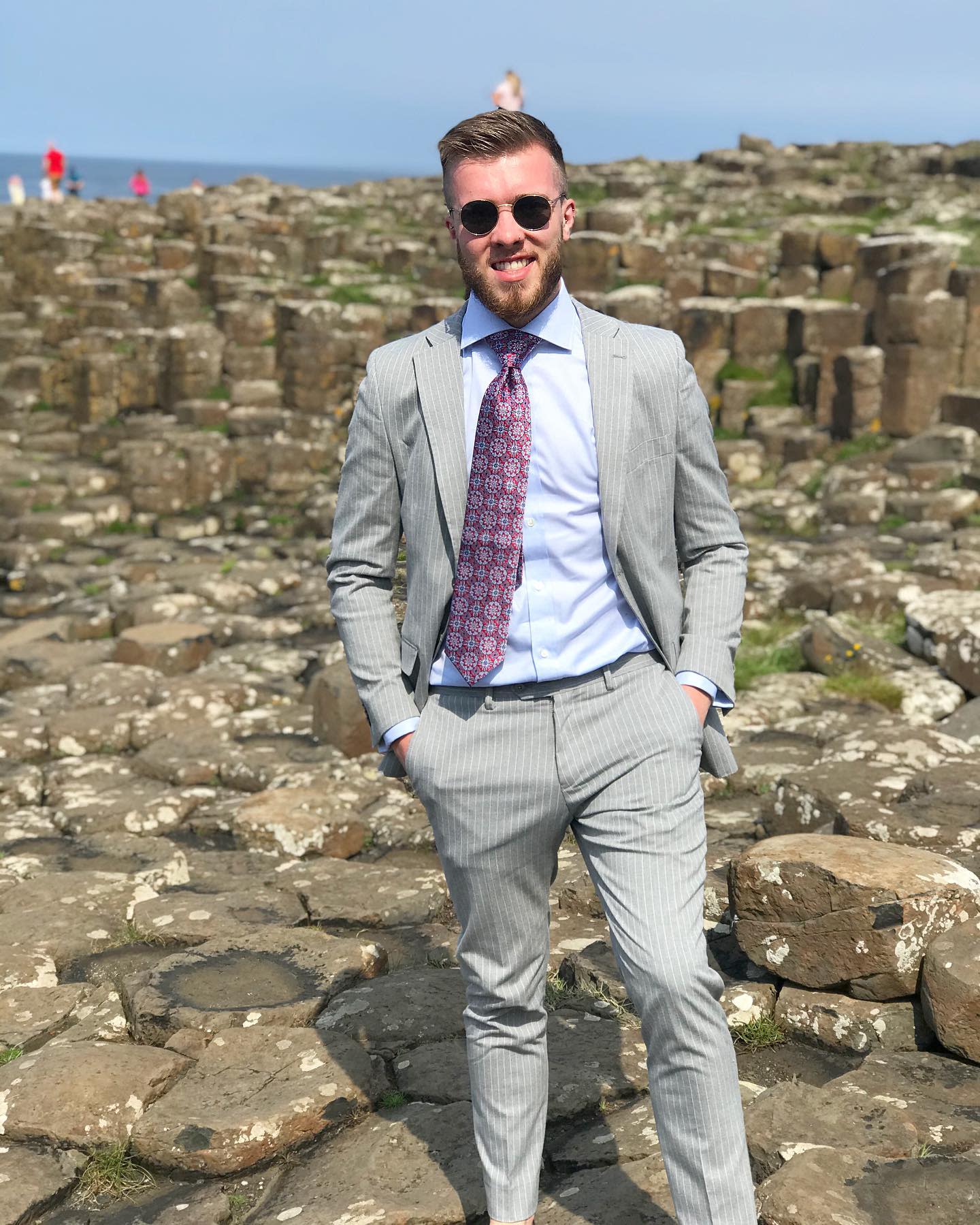 Purple Tie With Grey Suit 2 -chris_monsoon