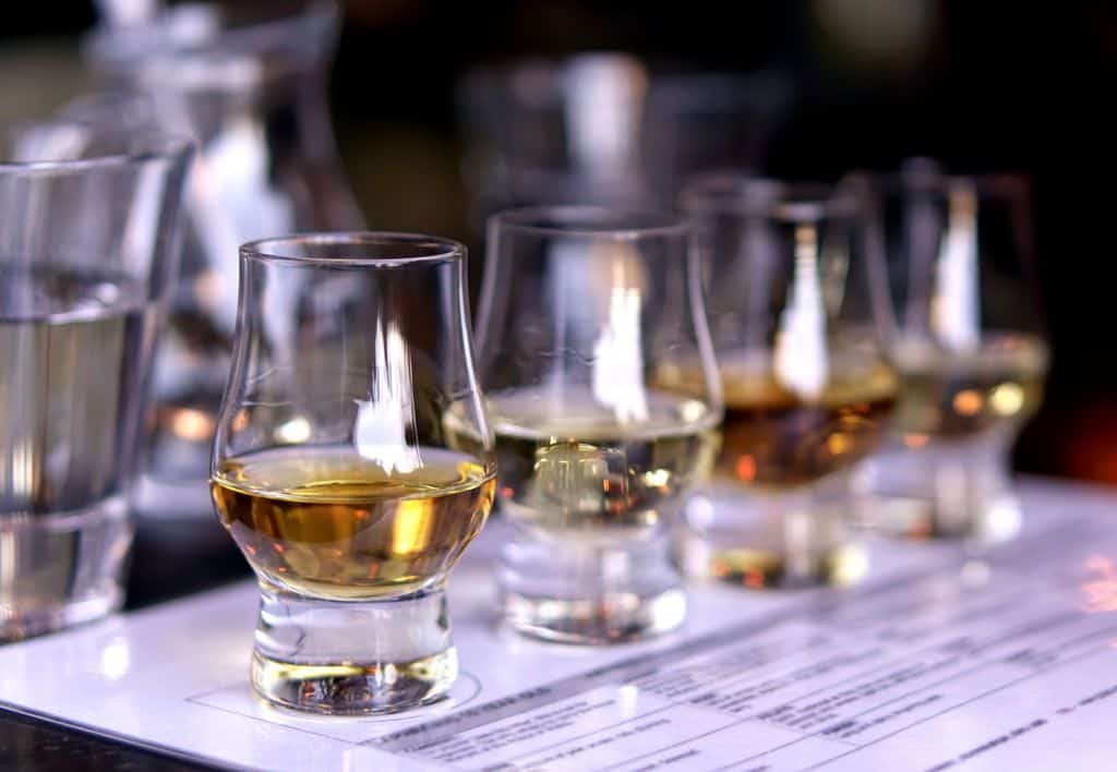 Whiskey Samples with tasting notes