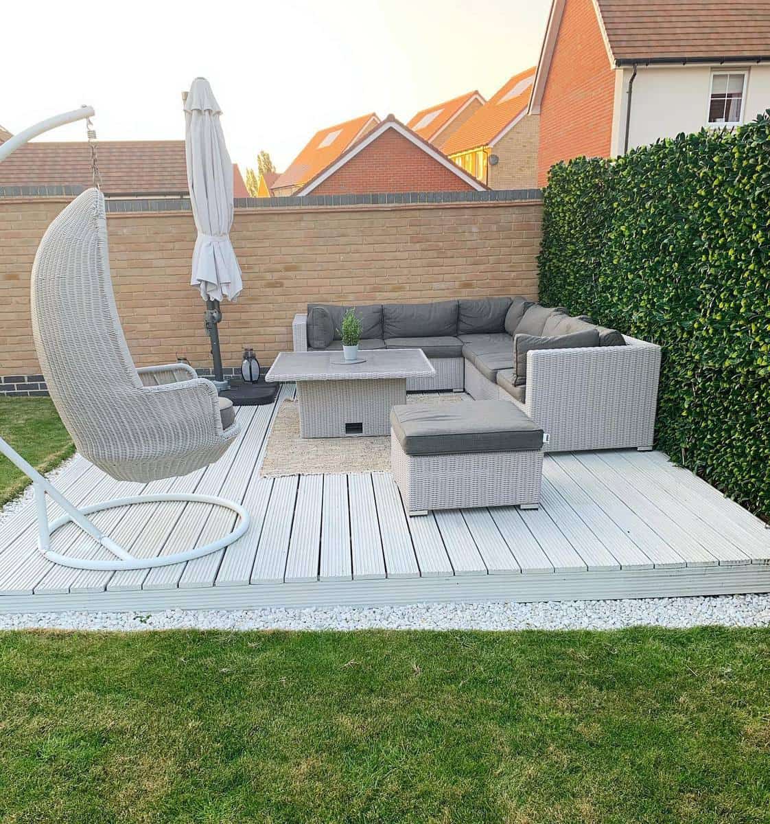 modern white deck egg chair wicker sofa