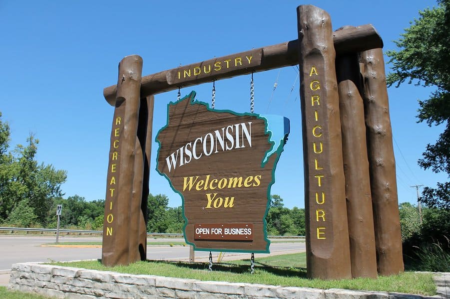 Wisconsin Welcome Sign