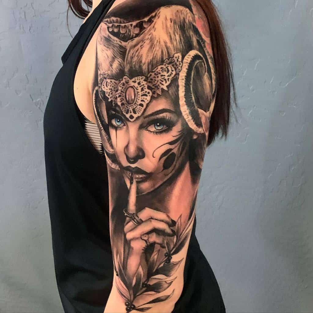 Women 34 sleeve tattoo 2 porkymartinez