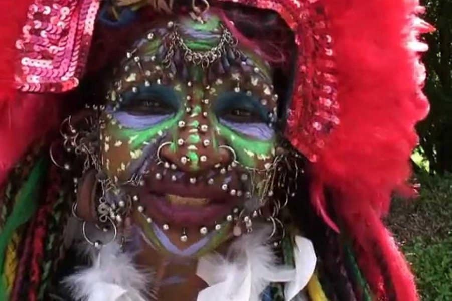 World Record for Most Skewers in the Tongue